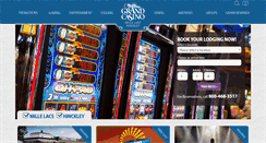Desktop Screenshot of grandcasinomn.com